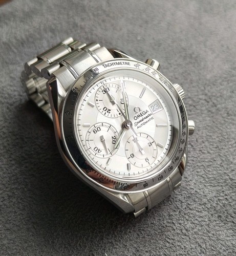 Omega Speedmaster Date Chronograph Silver Dail Watch 3513.30.00 