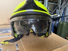 Original MSA Feuerwehr Helm mit LED-Lampe Gr�...