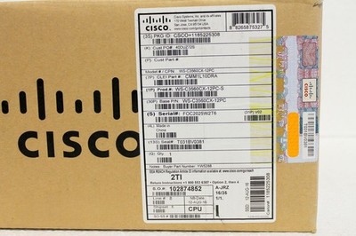   WS-C3560CX-12PC-S 12-Port PoE Compact Switch New Sealed MMD0 *bn