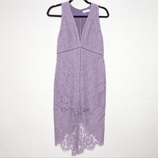Astr The Label Caroline Lace Mini Dress in Lilac Purple Pastel Easter MEDIUM