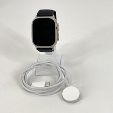 Apple Watch Ultra 49mm Titanium LTE w/ Black Alpine Loop Band - Very Good