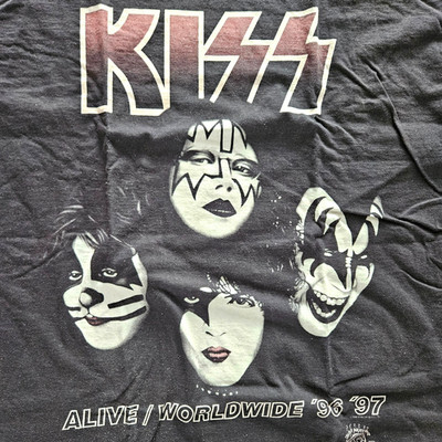 KISS Alive 1996-1997 Reunion T-Shirt I Wanted The Best I Got The Best XL schwarz