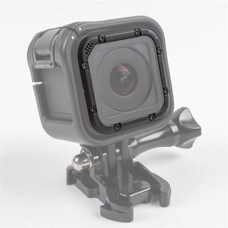 Kit ricambio copriobiettivo vetro telaio alluminio per GoPro HERO 5/4 sessione - Immagine 3 di 4