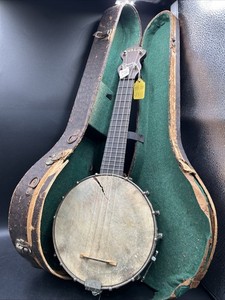 Vintage Avalon 4 String Banjo Ukulele Banjolele W/ Case - Henry Stadlmair NY. ML