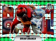 2025 Panini Mosaic #13 Brian Branch Bang! Mosaic Green