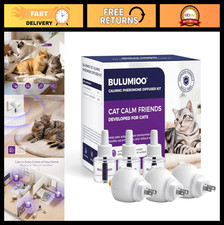Calming Pheromone Diffuser Set for Cats - 3 Diffusers 3 Refills - Stress Relie