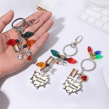 3PCS Best Friend Heart BFF Stainless Steel Key Chain Key Ring for Men Women