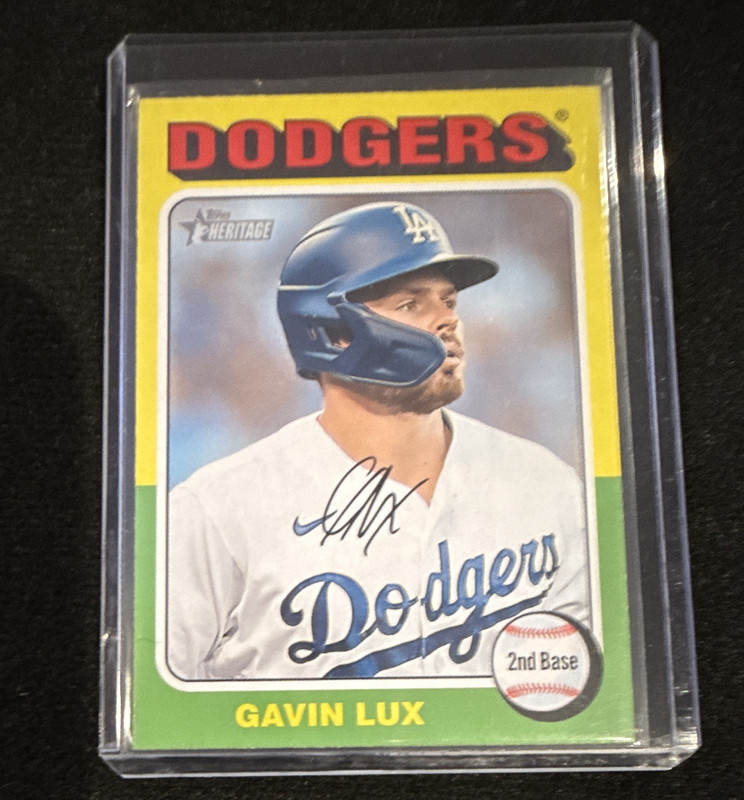 Topps 2024 Heritage Gavin Lux Los Angeles Dodgers #178 Autograph