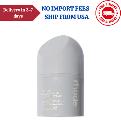 100%Authentic Rhode Peptide Glazing Fluid Dewy Gel Serum 0.5 oz