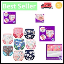 8-Pack Muslin Cotton Potty Training Pants, Sizes 2T-9T - Super Absorbent