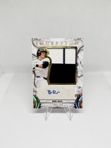 Ben Rice 2025 Topps Inception RC Rookie Auto /125 Jumbo Patch Yankees