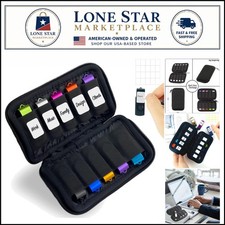 Anti-Static USB Flash Drive Case with 20 Labels - Perfect for Travel & Office