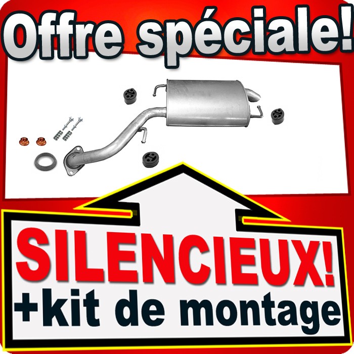 Échappement silencieux arrière Toyota Corolla Verso 2.2 D-4D pot de rechange auto