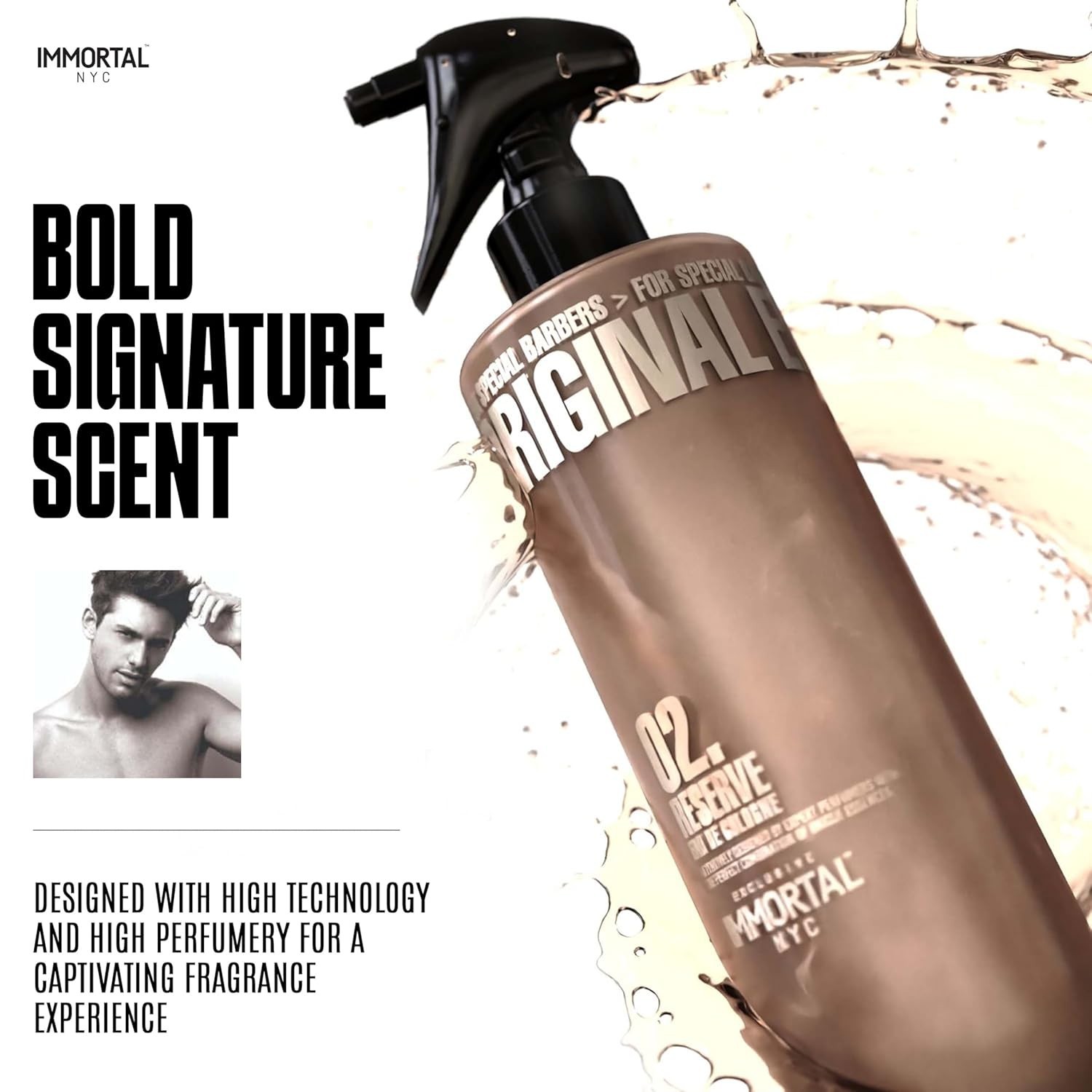 Immortal NYC Reserve Eau De Cologne 16.9 oz #2 Brown