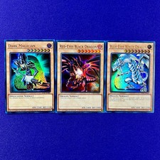 Dark Magician, Blue-Eyes White Dragon, Red-Eyes Black Dragon LC01-EN001  NM 