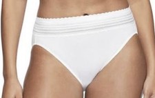 Warner s Mesh Microfiber Hi- Cut Panty White XL 8