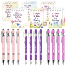 24 Pack Mothers Day Gift Christian Spiral Notebooks Flower Bulk Gifts For Mom