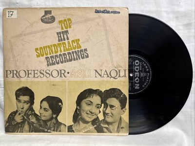 Professor Asli Naqli LP Vinyl Record Rare 1963 Bollywood 2 Hindi Film Indian VG+