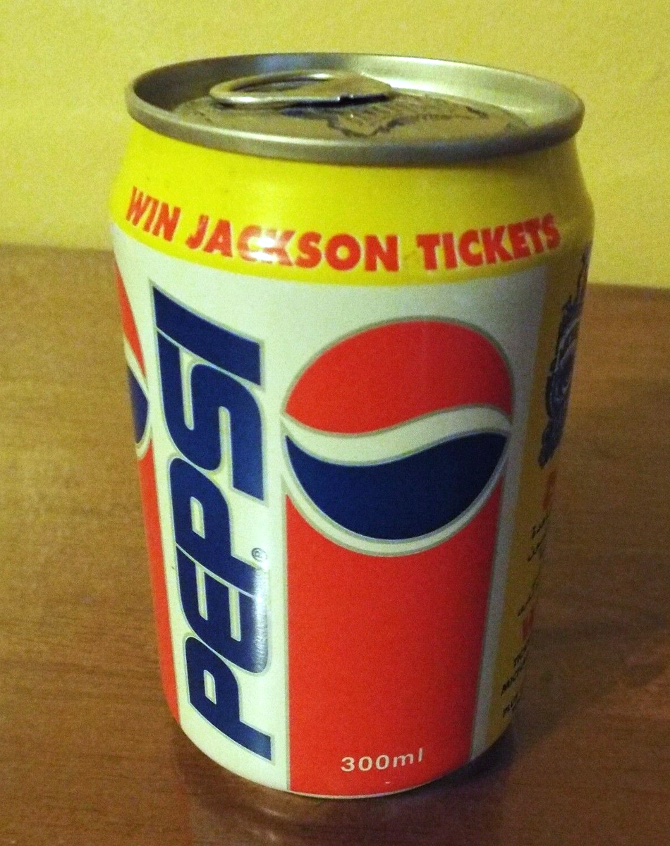 1993 Michael Jackson Dangerous Tour Unopened Pepsi Can- United