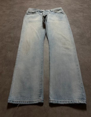 Levi s 501 W30 L32 Jeans Ultra Light Wash Wide Straight Leg Vintage Y2K