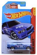 Hot Wheels BMW E36 M3 Race 1:64 Scale Diecast Car, Blue, Kid, Children