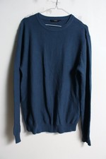 George Mens Waffle Knit Jumper - Blue - Size M Medium m30