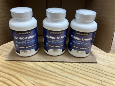 Neuro-Thrive  - Cognitive Function Memory & Brain Health 30 Caps Each. 3 Bottles