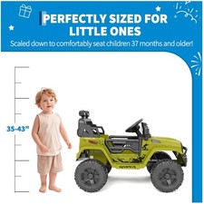 Electric Ride-On Truck Car for Kids with Bluetooth