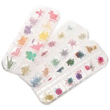 3 boîtes Fleur séchée naturelle pour la résine époxy moule de moulage