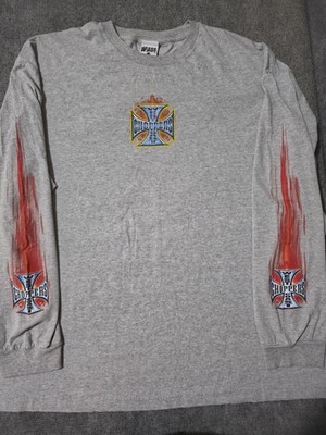 Vintage Y2K Jesse Who WEST COAST CHOPPERS Grey Long Sleeve Shirt