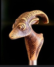 Hand carved design deer wooden walking stick for men women walking cane gift S15