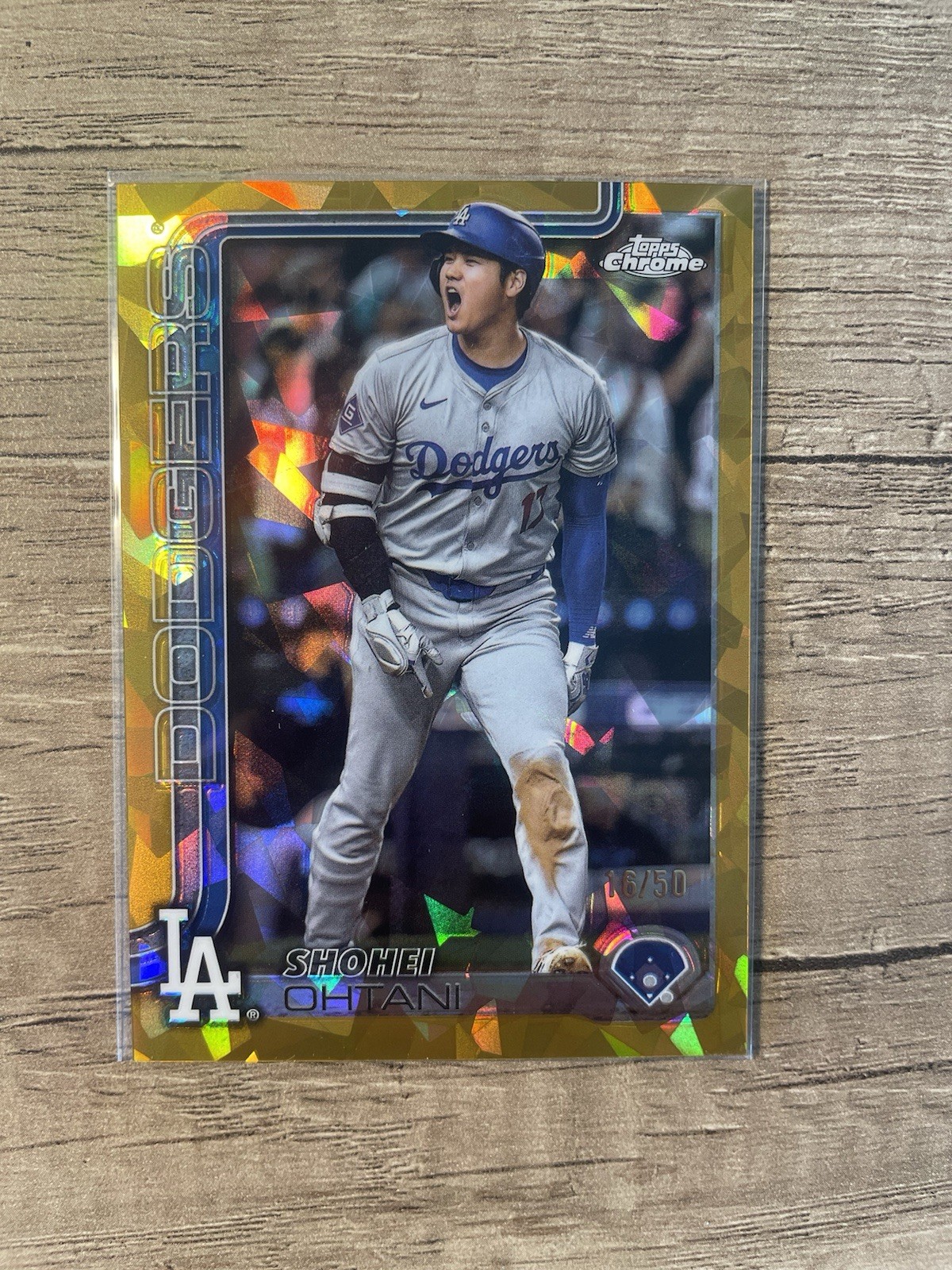 2025 Topps Chrome Sapphire Shohei Ohtani Image Variation #1 Gold Refractor /50