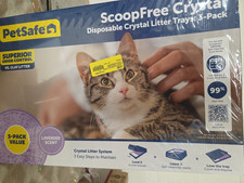 PetSafe ScoopFree Crystal Disposable Cat Litter Trays, Fresh Scent, Silica Cryst