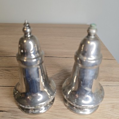 Vintage Viners versilberte Salz Pfefferstreuer Shinfield England Sammlerstück