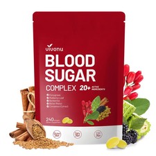 VIVONU Blood Sugar Complex Berberine Cinnamon Fenugreek 240 Softgels