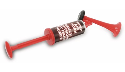 Druckluft-Fanfare ''Air Horn'' mit Handpumpe