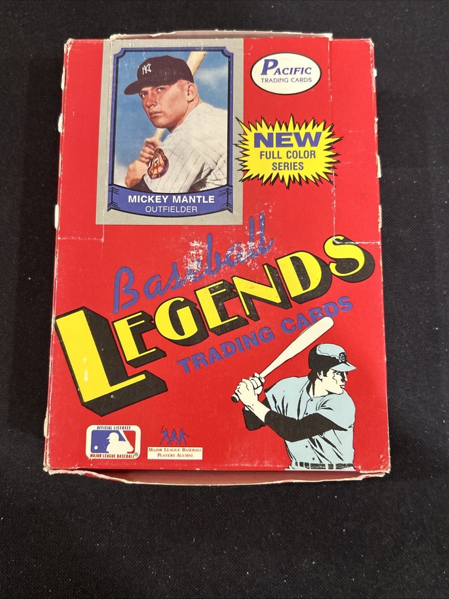 1988 Pacific Legends Series 1 Baseball Wax Box 36 Packs Mickey