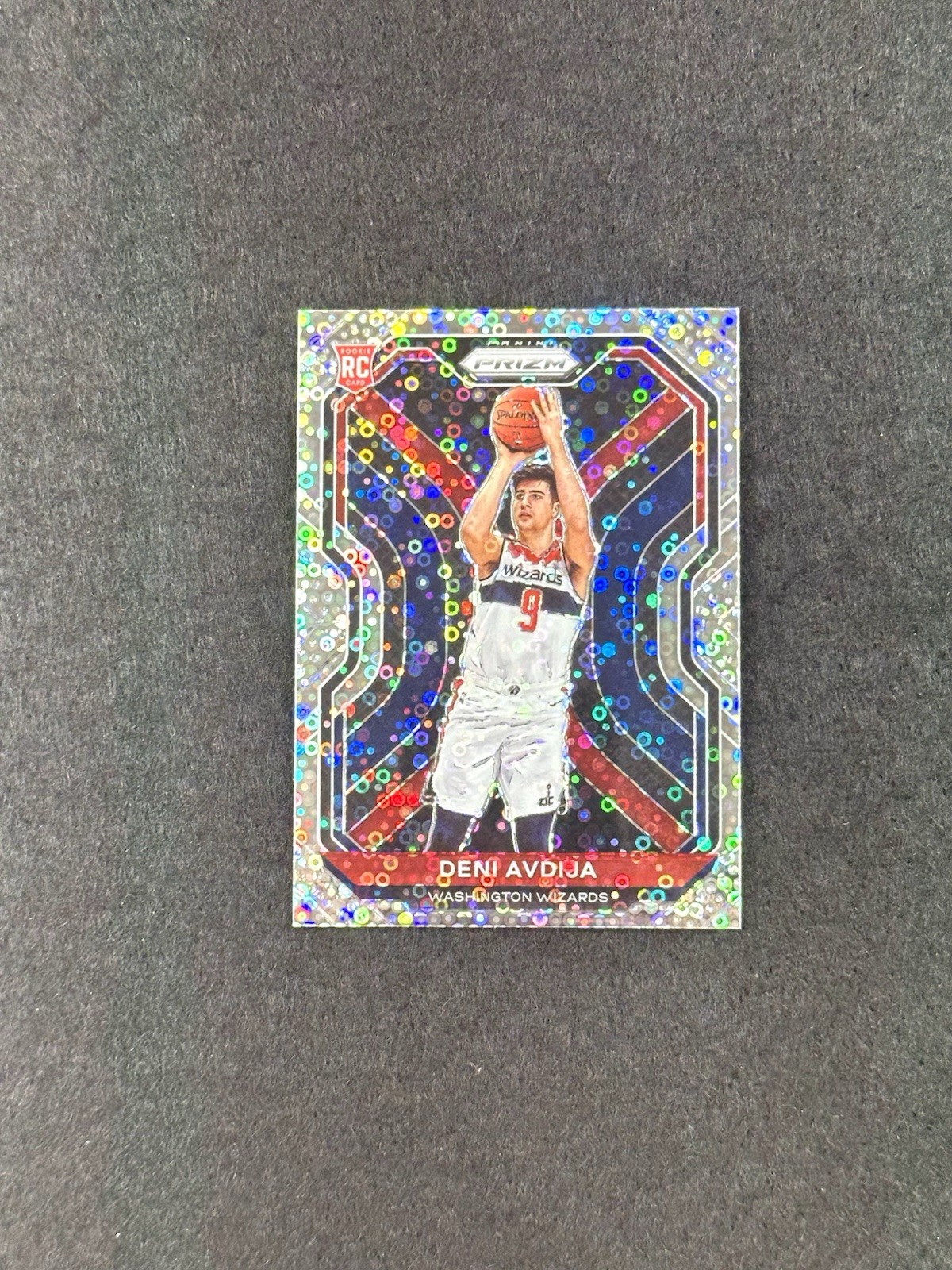 2020-21 Panini Prizm DENI AVDIJA Fast Break Disco Rookie SP RC #290 Wizards