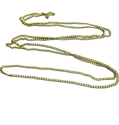 Vintage Goldtone Chain Necklace No Clasp 54 inches Long