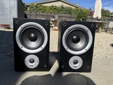 Polk Audio R150 Bookshelf Speakers Set of 2 Black Excellent Condition