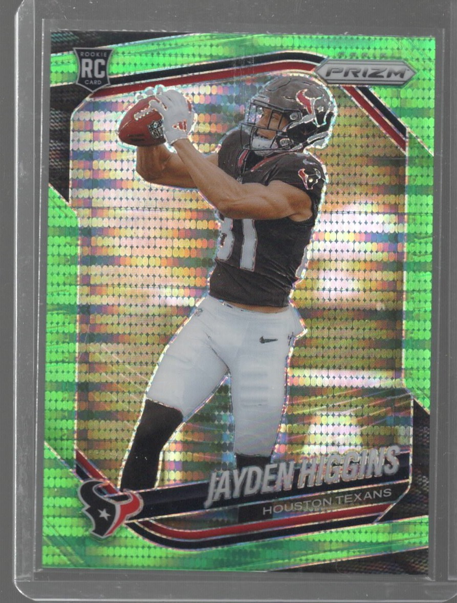 2025 Panini Prizm #376 Jayden Higgins Green Flash