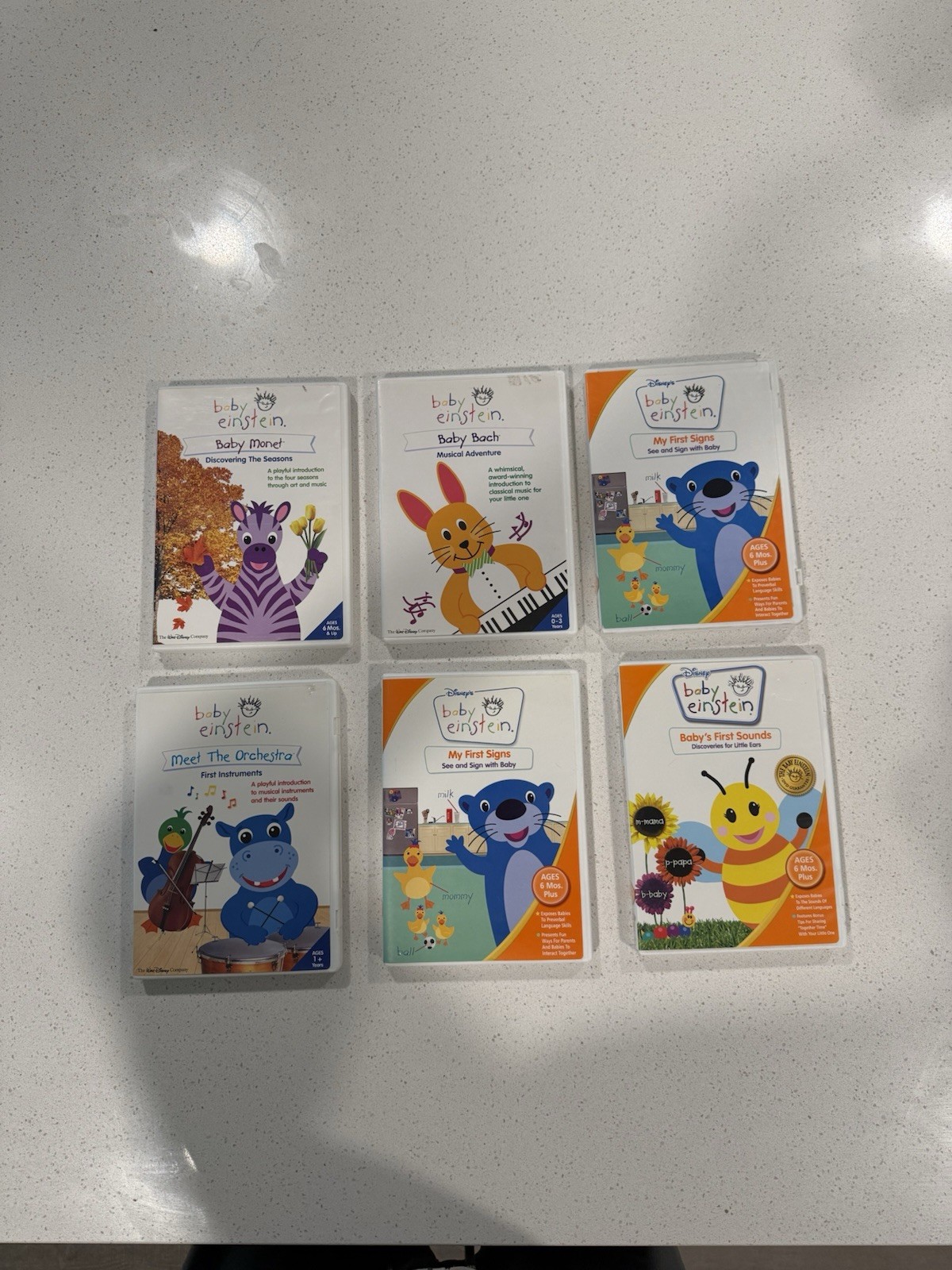 Baby Einstein DVD Lot of 6 Titles •