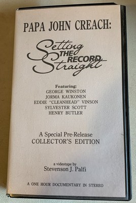 Papa John Creach, Setting the Record Straight, vhs, Extremely Rare