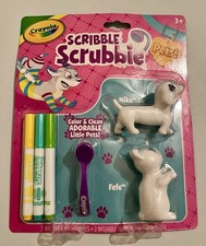 NEW Crayola Scribble Scrubbie Pets Set Dog Mika Cat Fefe