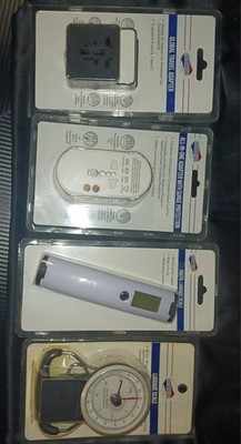 Lot Of 4 American Tourister Travel  Global Adapter Surge Digital / Manual Scale