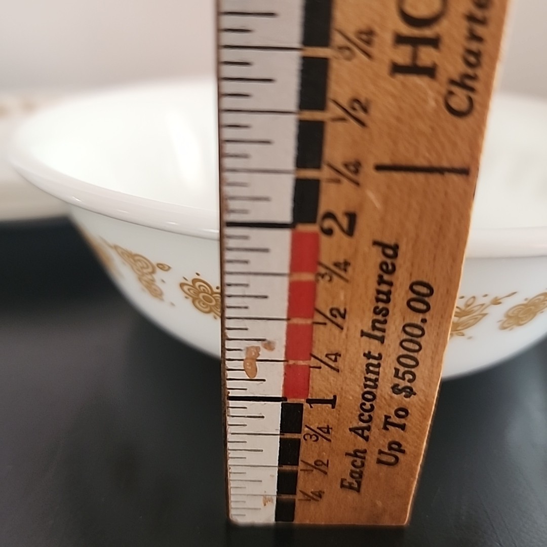 Corelle Butterfly Gold Set of 4 Saucers + 1 Cereal Bowl Corning Livingware MINT!