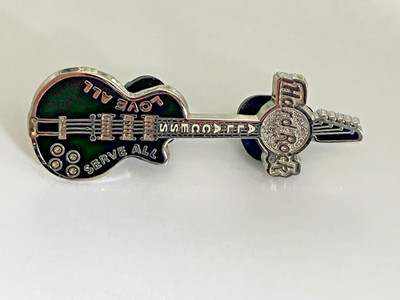Original Hard Rock Cafe Guitar All Access Love All Serve All Enamel Pin Badge