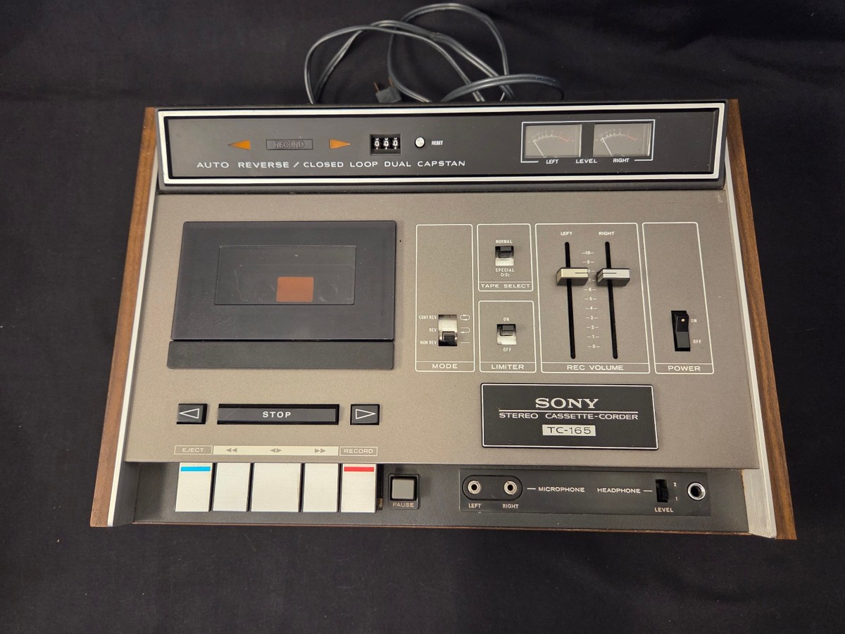 Sony TC-165 Stereo Cassette-Corder Vintage 1970's in original box