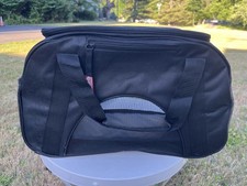 Coleman Black Small Pet Dog Cat Carrier Tote Bag Vented Shoulder Strap & Handle