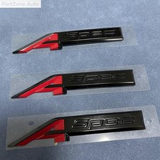 3pcs For Acura A-spec Aspec Fender Rear Badge Sport Emblem Stickers Black Red